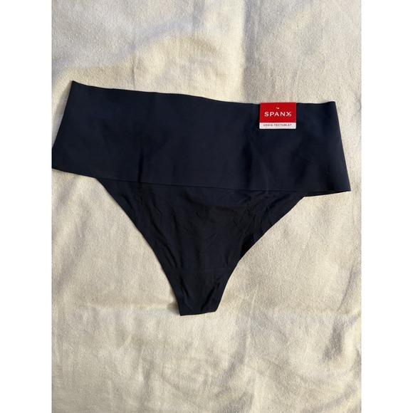 SPANX Other - NEW Spanx Thong Undie-Tectable Thong Panty SP0115 Dark Sapphire Blue 2Xlarge